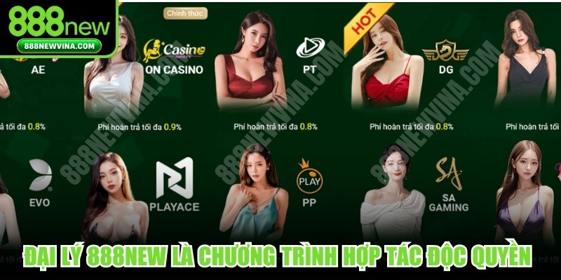 Đại lý 888NEW là chương trình hợp tác độc quyền cho bạn